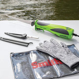 Smith's Sharpeners Mr. Crappie Slab-O-Matic 51207 Electric Fillet Knife with 4.5 and 8 Inch Serrated Blades, Comfort Grip, Glove, and Carry Bag for Anglers by Smith's Sharpeners