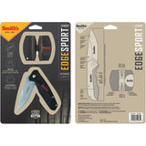 Smith's EdgeSport Combo Sharpener 51231 Two Stage Carbide Ceramic Blades For Outdoor Enthusiasts by Smith's Sharpeners