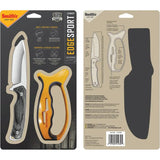 Smith's EdgeSport Fixed Blade Combo Knife With Reversible Carbide Sharpener And Ceramic Rod For Scissors Outdoorsmen by Smith's Sharpeners