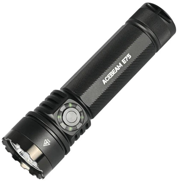 Acebeam E75 Flashlight Rechargeable 21700 Battery Included Aluminum Water Resistant Strobe For Outdoor Enthusiasts by ACEBEAM