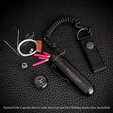 AuCon KT5 Tactical Life Capsule Aluminum Survival Container With O Ring Pocket Clip For Outdoor Enthusiasts by AuCon