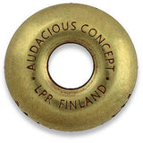AuCon Smiley Bead Brass Jewelry Component 6mm Hole 12x18mm Bulk Pack For Jewelry Makers by AuCon