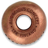 AuCon Copper Smiley Bead 12x18mm With 6mm Hole Durable Copper Construction For Jewelry Makers Bulk Pack by AuCon
