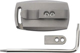 AuCon IMP Premium Magnetic Folder AC200103 MagnaCut Tanto Gray Titanium Handle Burlap Micarta Inlay For EDC by AuCon