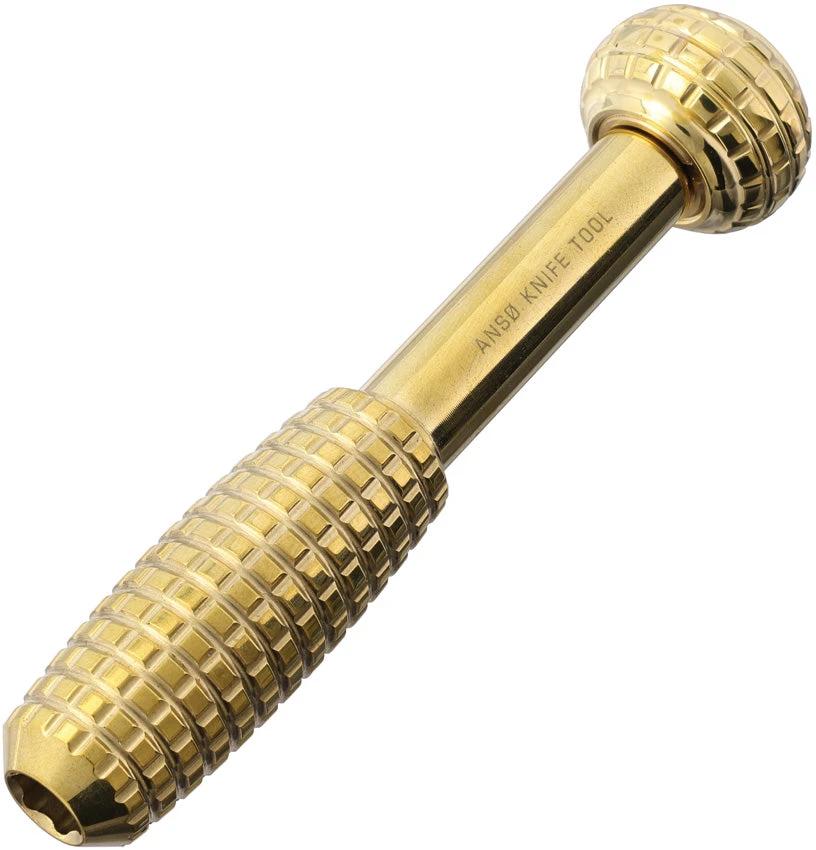 AuCon Anso Knife Tool Polished Brass AC300409 by AuCon