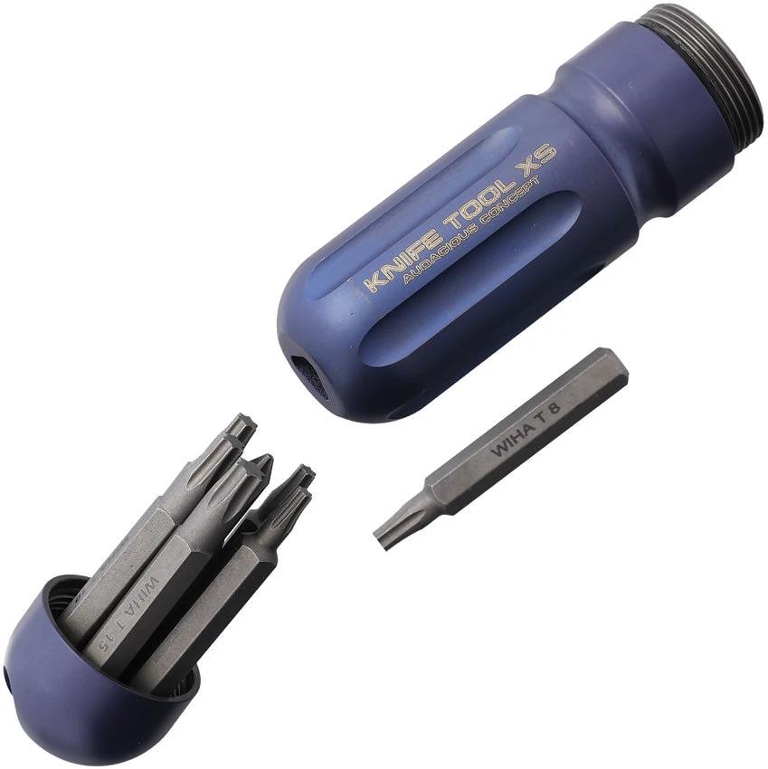 AuCon Knife Tool XS Blue Ti AC300508 by AuCon