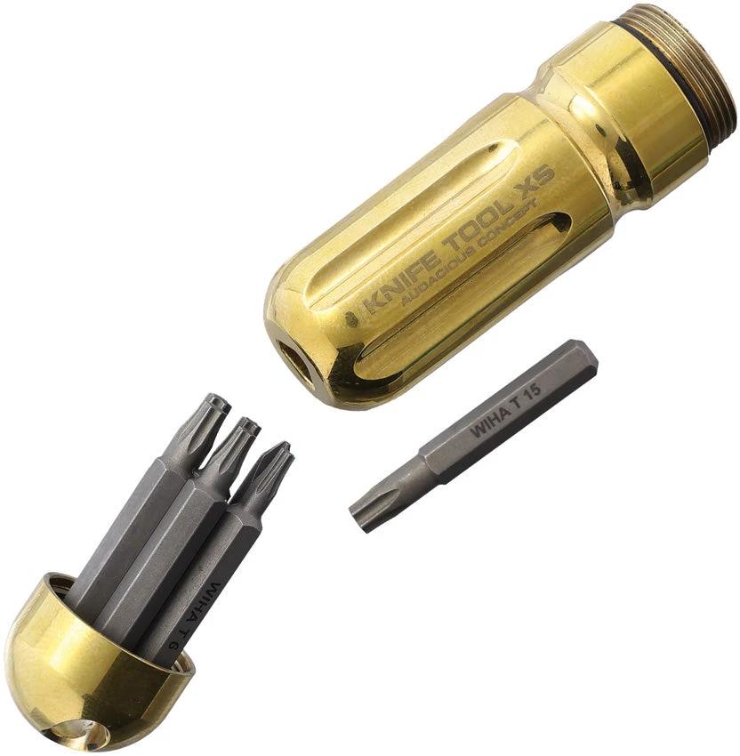 AuCon Knife Tool XS Polish Brass AC300509 by AuCon