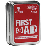 Adventure Medical First Aid Tin Compact Outdoor Survival Kit For Hiking And Camping With Whistle Bandages And Moleskin by Adventure Medical