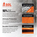 Adventure Medical SOL Emergency Bivvy XL Windproof Waterproof Survival Shelter For Hikers by Adventure Medical