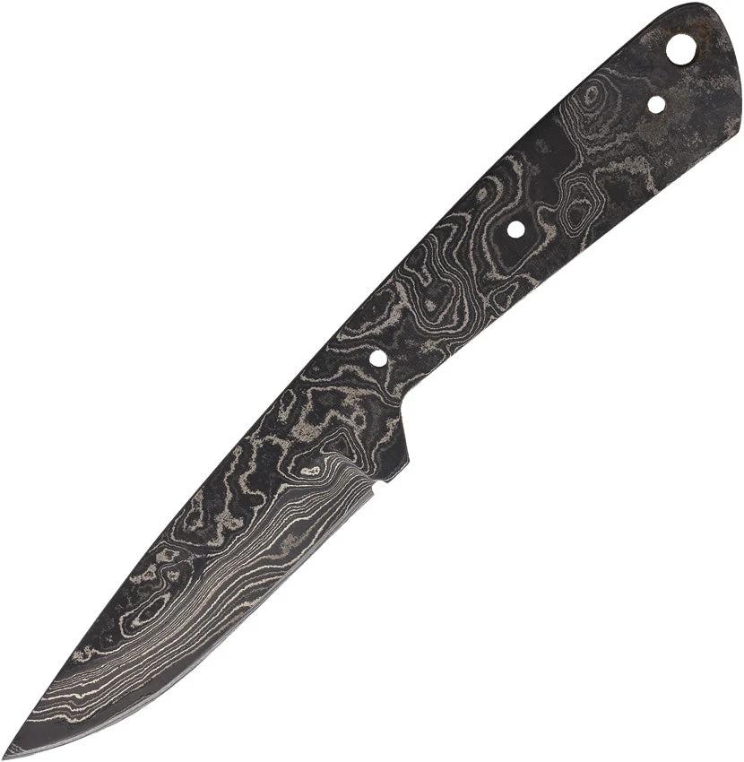 Alabama Damascus Steel Knife Blank ADS024 Full Tang 7.25 Inch Overall Length For Knife Makers by Alabama Damascus Steel