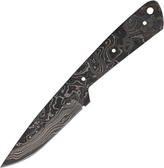 Alabama Damascus Steel Knife Blank ADS024 Full Tang 7.25 Inch Overall Length For Knife Makers by Alabama Damascus Steel