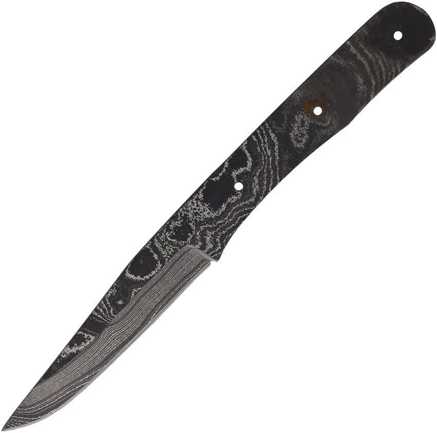 Alabama Damascus Knife Blank Premium One Piece Full Tang 7.25in Overall 3.25in Blade for Knife Makers by Alabama Damascus Steel