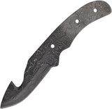 Alabama Damascus Steel Knife ADS081 Premium 8 Inch Full Tang Gut Hook Blade For Hunters by Alabama Damascus Steel