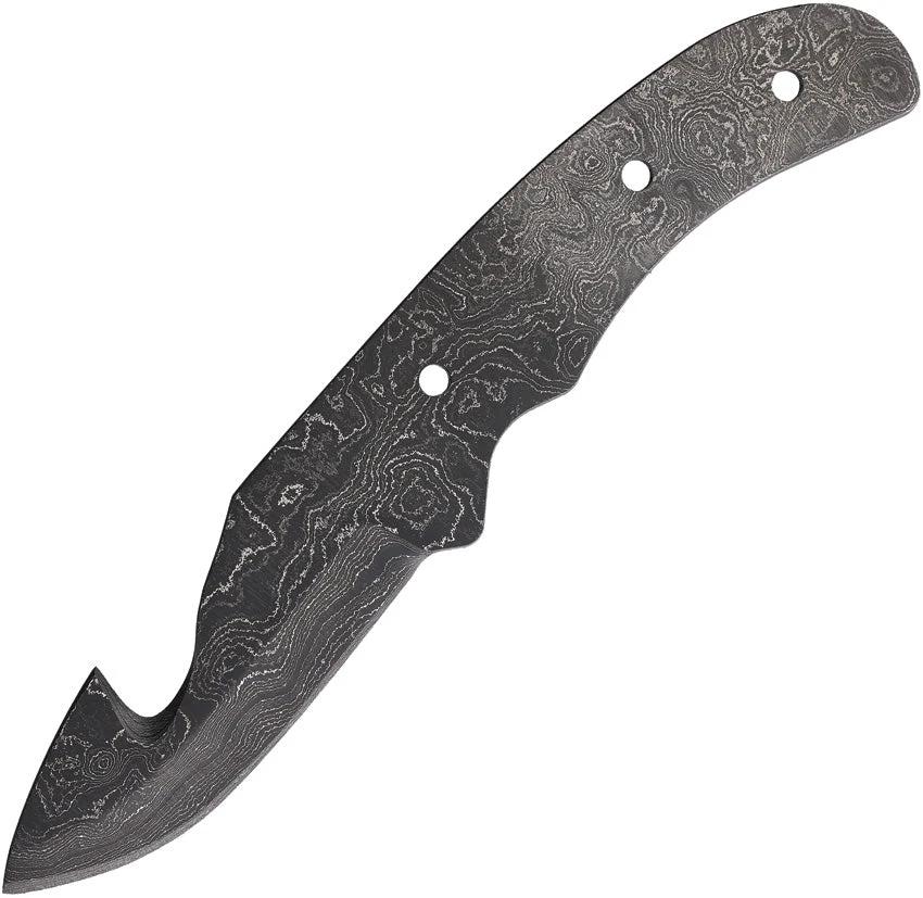 Alabama Damascus Steel Knife ADS081 Premium 8 Inch Full Tang Gut Hook Blade For Hunters by Alabama Damascus Steel