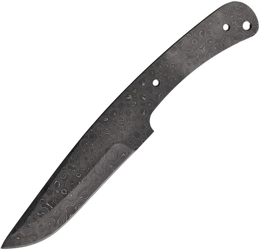 Alabama Damascus Knife Blade 416 Layer Full Tang With Lanyard Hole 10 Inch Outdoor Survival by Alabama Damascus Steel