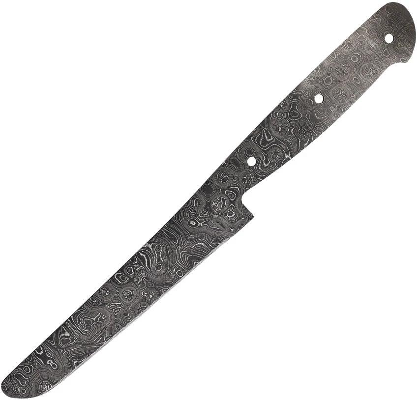 Premium Alabama Damascus Knife Blade ADS105 Full Tang 416 Layer Blunt Tip 9.13in Outdoor Hunters by Alabama Damascus Steel