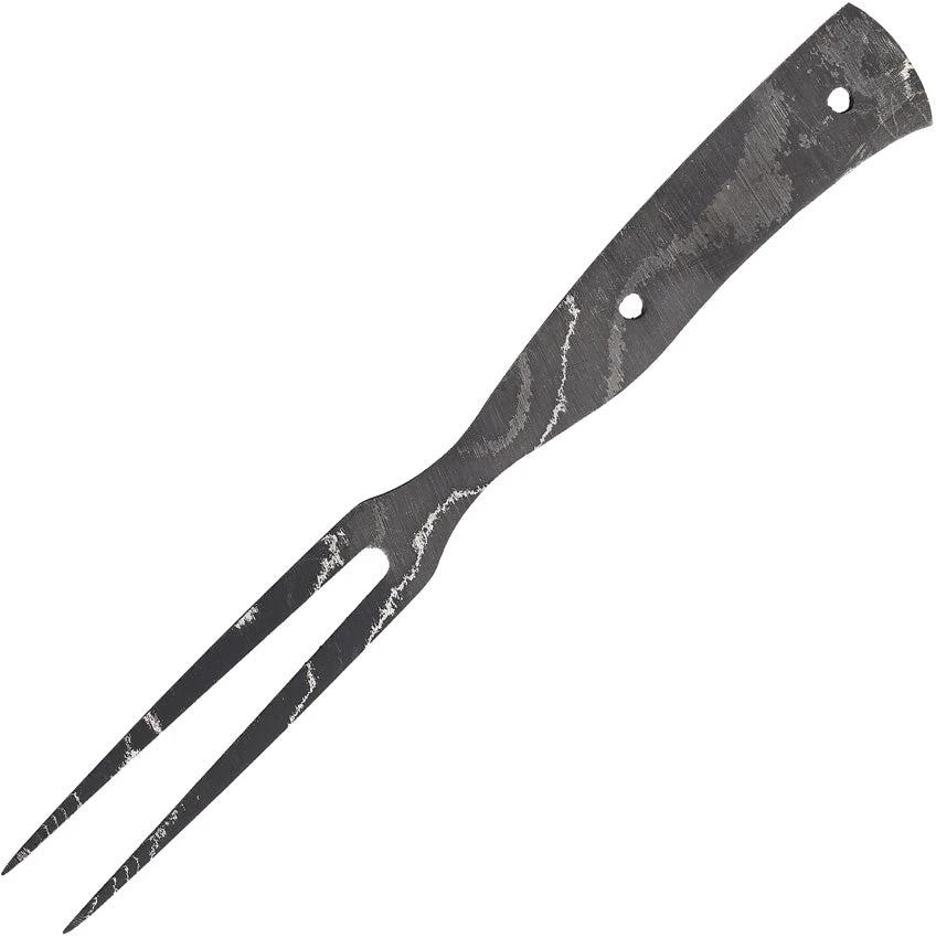 Alabama Damascus Steel Fork ADS112 Premium Full Tang 6 Inch Overall For Knife Enthusiasts and Collectors by Alabama Damascus Steel
