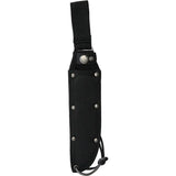 Bowie Knife American Hunter AH017 Puma Outdoor Stag Handle Full Tang Satin Clip Point Blade Sheath by American Hunter