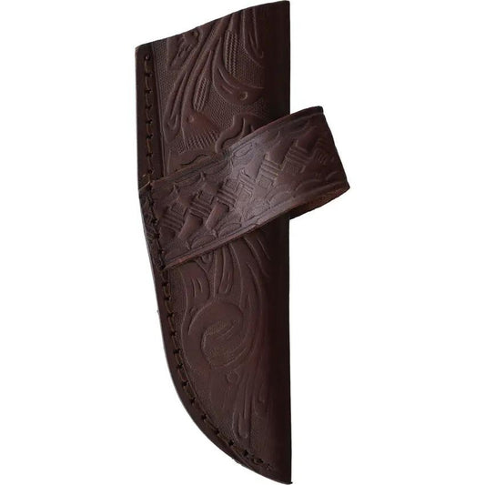 American Hunter Premium Fixed Blade Knife For Outdoorsmen 4.5 Inch Stainless Blade Full Tang Bone Handle With Leather Sheath by American Hunter