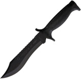 Aitor Oso Fixed Blade Knife, Full Tang, Black Powder Coat, Sawback, Outdoor Survival Enthusiasts by Aitor