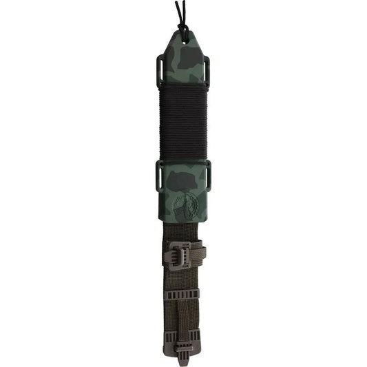 Aitor Oso Fixed Blade Knife Camouflage Sawback 7.25in Clip Point With Lanyard Hole Nylon Sheath For Survivalists by Aitor