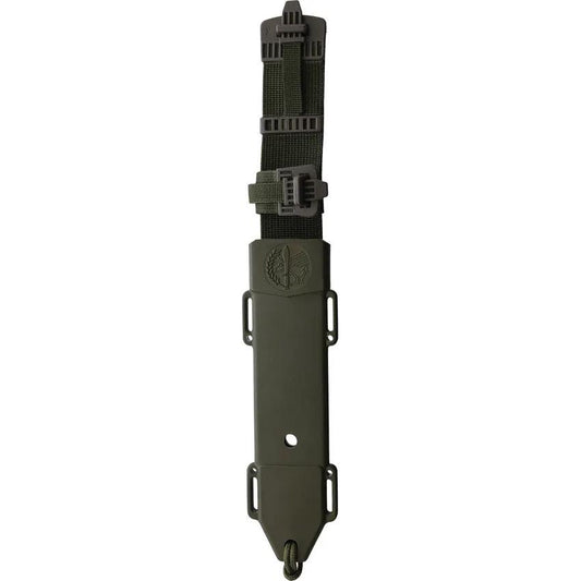 Aitor Oso Fixed Blade Knife Full Tang Sawback With Green Handle For Outdoor Enthusiasts by Aitor