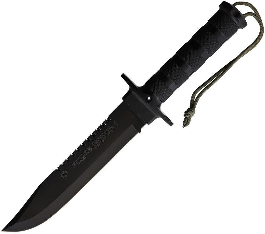 Aitor Jungle King I 16016V Survival Knife With Sawback 8in Blade And Built In Compass Kit For Outdoor Adventurers by Aitor