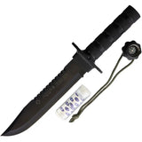 Aitor Jungle King I 16016V Survival Knife With Sawback 8in Blade And Built In Compass Kit For Outdoor Adventurers by Aitor