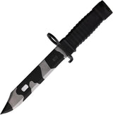 Aitor Combat Knife Camouflage Finish Stainless Clip Point Blade With Attachment Pommel For Outdoor Enthusiasts by Aitor