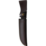 Aitor Bowie Jr Wood 16082 Premium Bowie Knife With Satin MoVa Stainless Blade And Leather Sheath For Outdoorsmen by Aitor