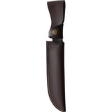 Aitor OSO Bowie Knife Wood 16084 Outdoor Ready Satin MoVa Blade Pakkawood Handle Brass Guard Belt Sheath by Aitor