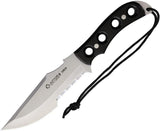 Aitor Tercio Fixed Blade Knife 5.75 Inch Satin Stainless Partial Serration Full Tang For Outdoor Survivalists by Aitor