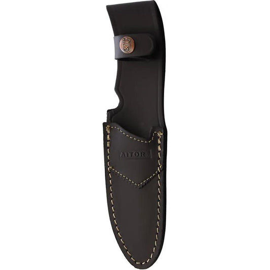 Aitor Safari Jr Durable Fixed Blade Knife 9In 3.5In Satin Blade Wood Handle Full Tang Belt Sheath For Youth Outdoors by Aitor