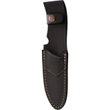Aitor Safari Jr Durable Fixed Blade Knife 9In 3.5In Satin Blade Wood Handle Full Tang Belt Sheath For Youth Outdoors by Aitor