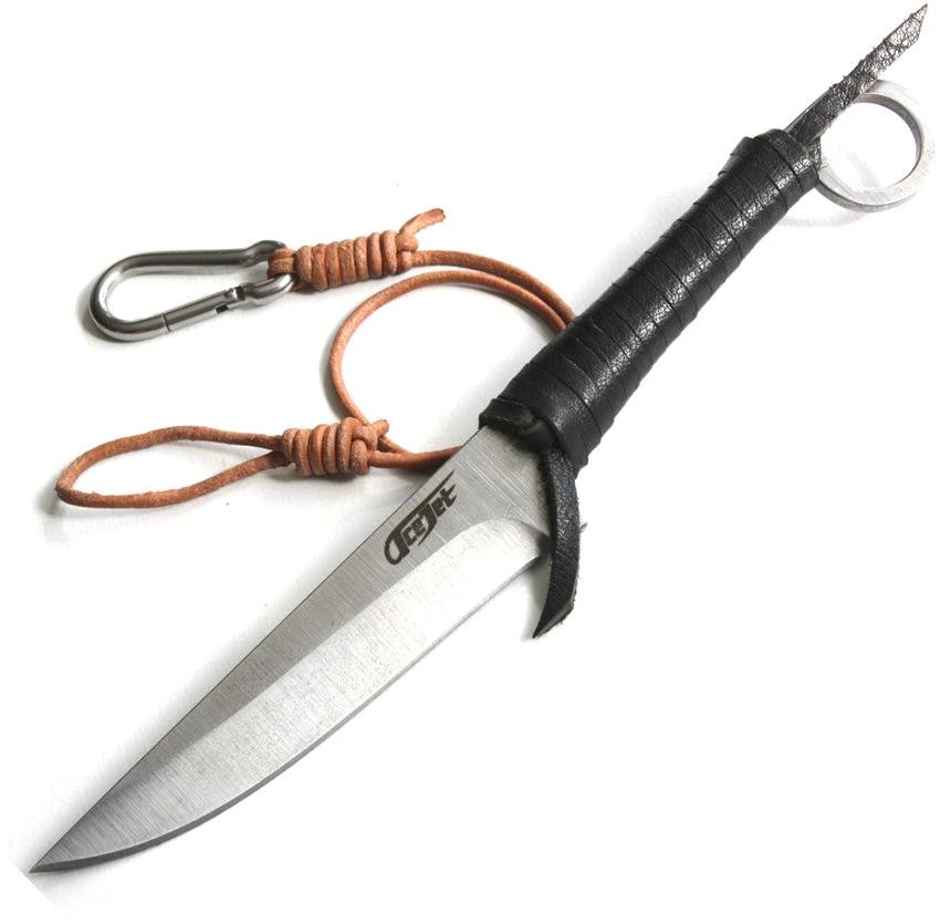 AceJet Classic Celtic Survival Knife 7564 for Outdoor Enthusiasts With Full Tang Finger Ring Carabiner by ACEJET