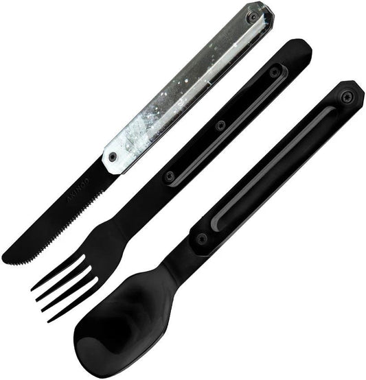 Akinod Magnetic Cutlery Set Cosmos 2Cr14 Stainless With Magnetic Assembly For Campers by Akinod