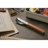 Akinod Magnetic Cutlery Set With Olive Wood Handle 3 Piece Stainless Steel Cutlery Boxed Gift For Home Chefs by Akinod