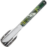 Akinod Jungle Magnetic Three Piece Cutlery Set 7 Inch Mirror Finish 2Cr14 Stainless For Campers by Akinod