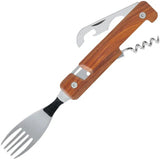 Akinod Folding Cutlery Set Magnetic 7 Inch Coralwood Handle For Camping And Travel Gear by Akinod