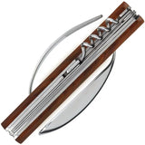 Akinod Folding Cutlery Set Magnetic 7 Inch Coralwood Handle For Camping And Travel Gear by Akinod