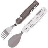Akinod Folding Cutlery Set Magnetic 7 Inch With Corkscrew Bottle Opener Durable Aluminum Handle For Outdoor Enthusiasts by Akinod