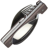 Akinod Folding Cutlery Set Magnetic 7 Inch With Corkscrew Bottle Opener Durable Aluminum Handle For Outdoor Enthusiasts by Akinod