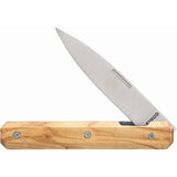 Akinod Paring Linerlock Knife For Home Cooks With Premium Olive Wood Handle 4in Closed Satin 3Cr13 Blade by Akinod