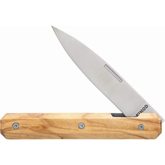Akinod Paring Linerlock Knife For Home Cooks With Premium Olive Wood Handle 4in Closed Satin 3Cr13 Blade by Akinod