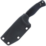 Akeron Eklipse Fixed Blade Knife By Tony Lopes Black G10 Handle Stonewash N690 Blade 6.5 Inch Overall For Knife Fans by Akeron