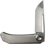 Aurora Knife And Tool Truffles Roundhouse Lock Gry AKT1101A Premium EDC Tactical Knife 3.5In S35VN Titanium Handle by Aurora Knife and Tool
