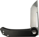 Aurora Knife and Tool AKT1101B Truffles Roundhouse Lock Dark EDC Titanium S35VN Satin Tanto by Aurora Knife and Tool