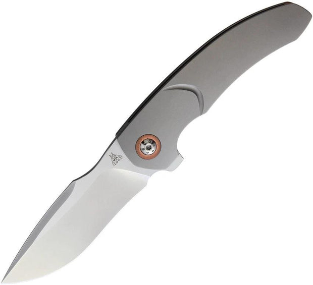 Alliance Designs Deimos Framelock Knife Premium M390 Blade Copper Accents Gray Titanium Handle For EDC Enthusiasts by Alliance Designs