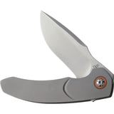 Alliance Designs Deimos Framelock Knife Premium M390 Blade Copper Accents Gray Titanium Handle For EDC Enthusiasts by Alliance Designs