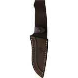 Salamandra Nestor Fixed Blade Stag 407 063 Knife - Full Tang N695 Steel, Brown Leather Sheath by Salamandra